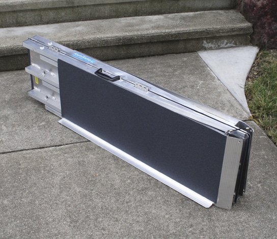 AlumiRamp Ready Ramp - Portable, Trifold, Aluminum Wheelchair Access Ramp